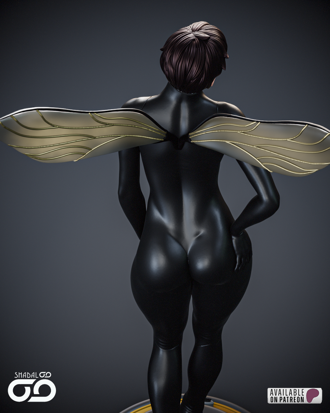 Wasp Statue 3D-Printed Kit