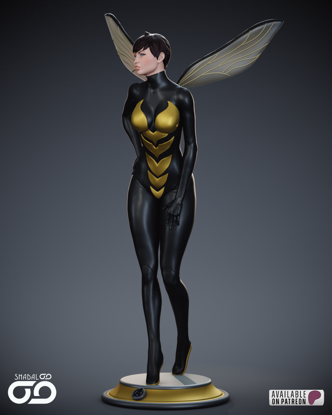 Wasp Statue 3D-Printed Kit