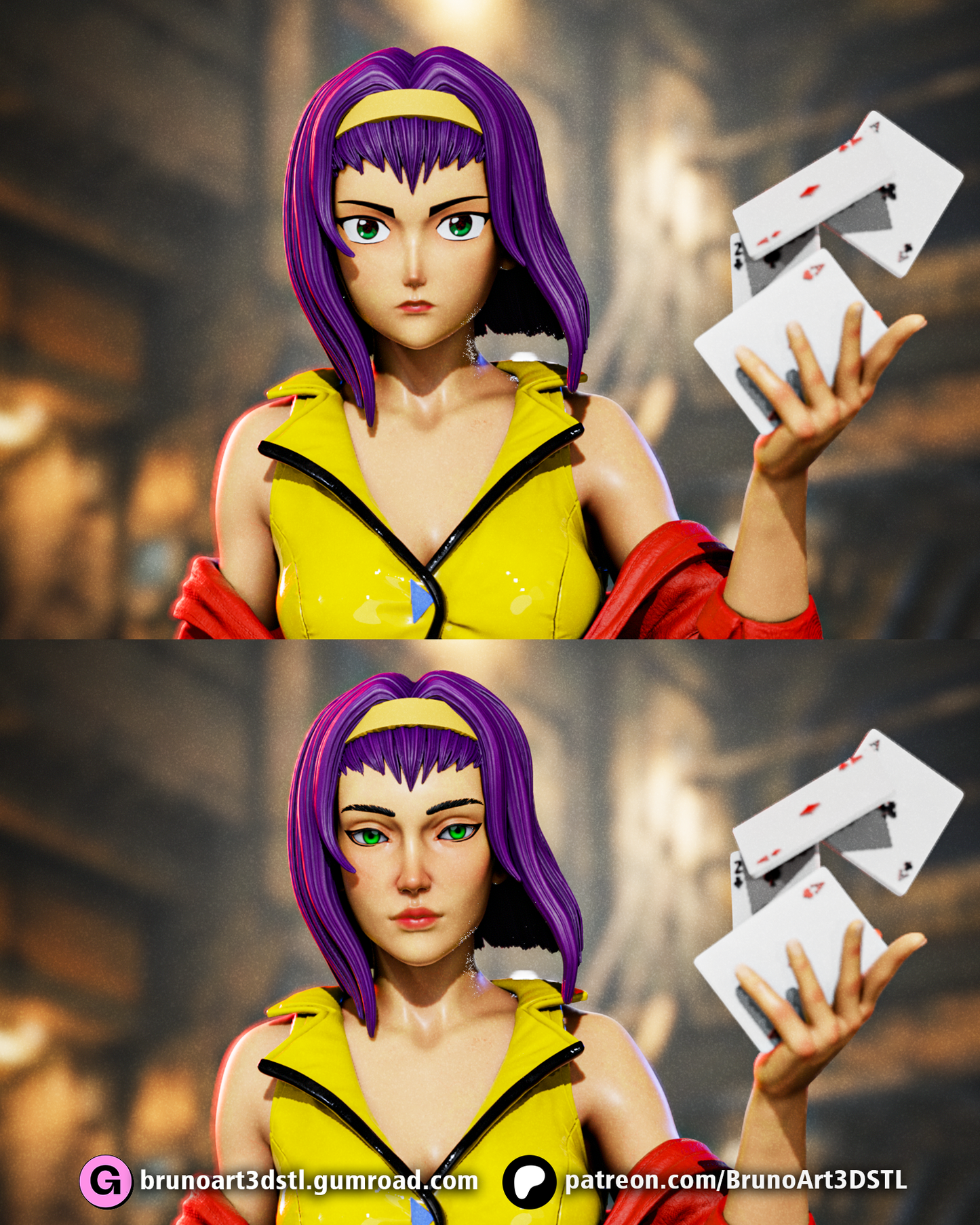 Faye Valentine Statue 3D-Printed Kit