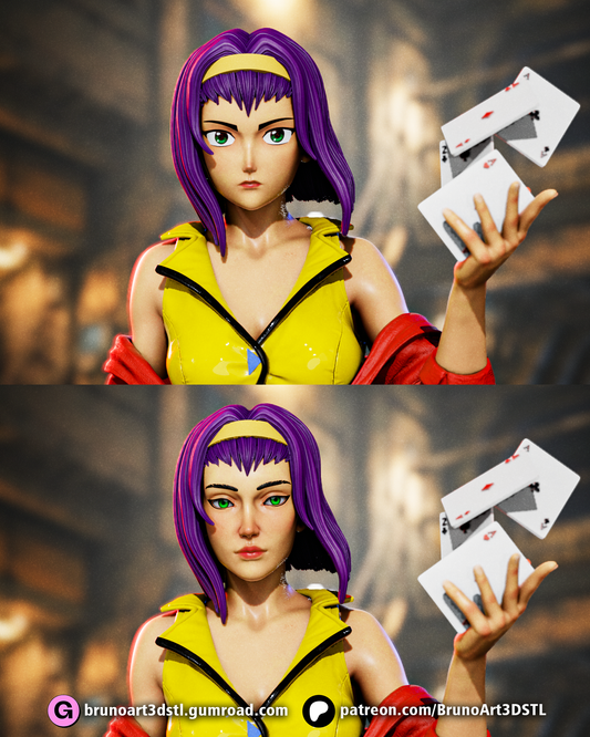 Faye Valentine Statue 3D-Printed Kit