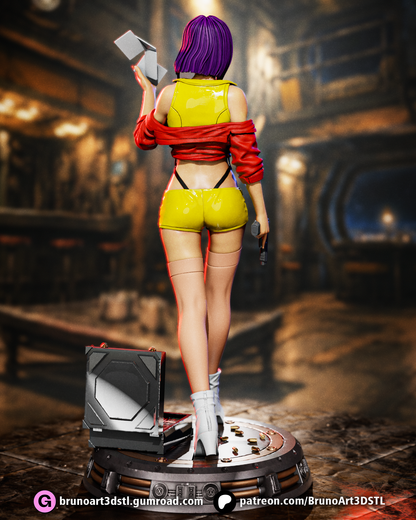 Faye Valentine Statue 3D-Printed Kit