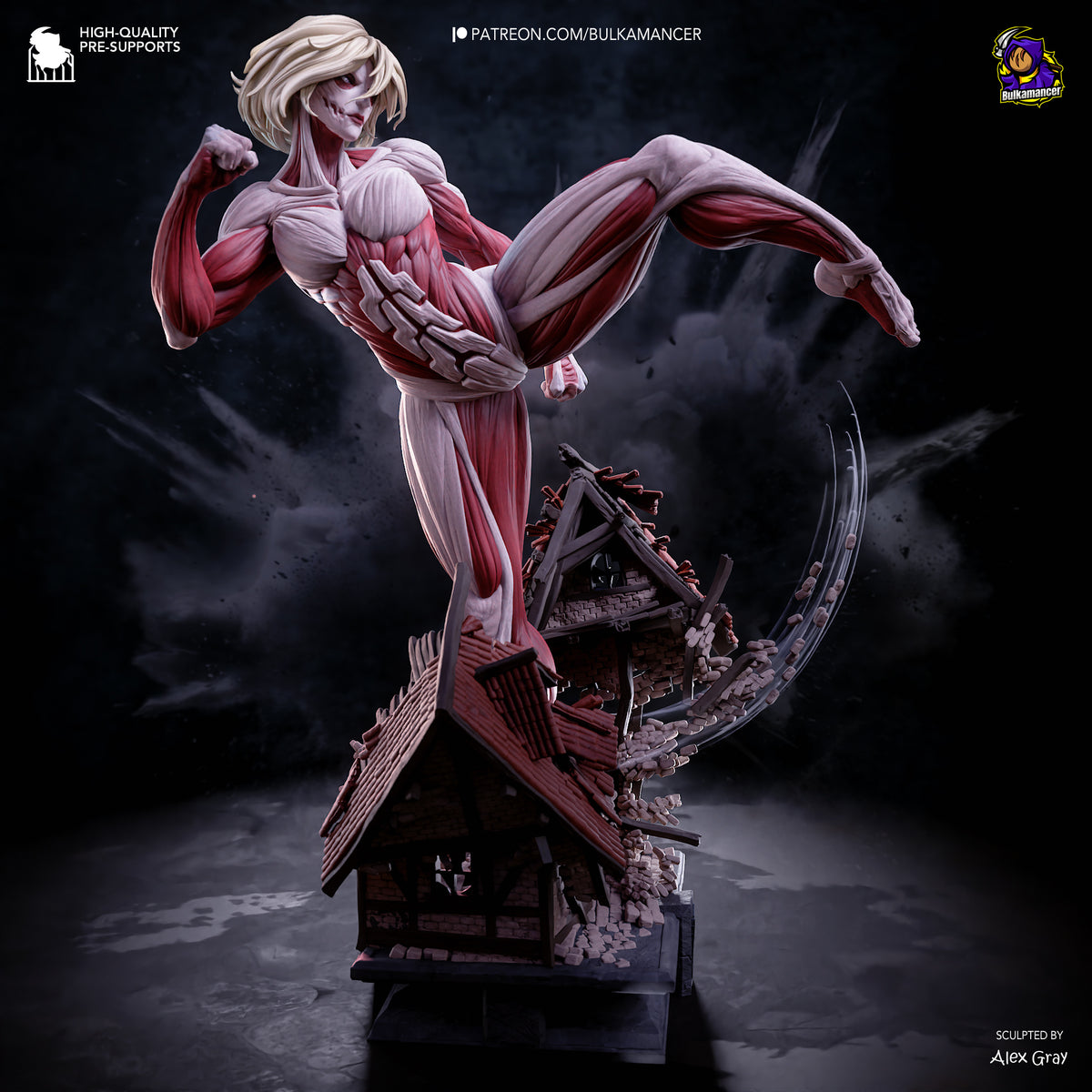 Female Titan Statue 3D-Printed Kit