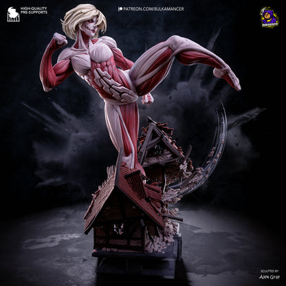 Female Titan Statue 3D-Printed Kit