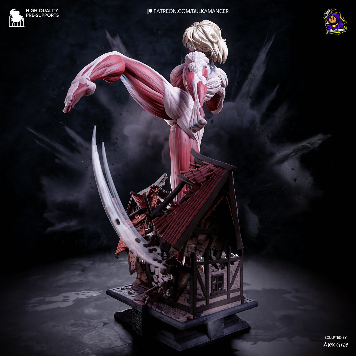 Female Titan Statue 3D-Printed Kit