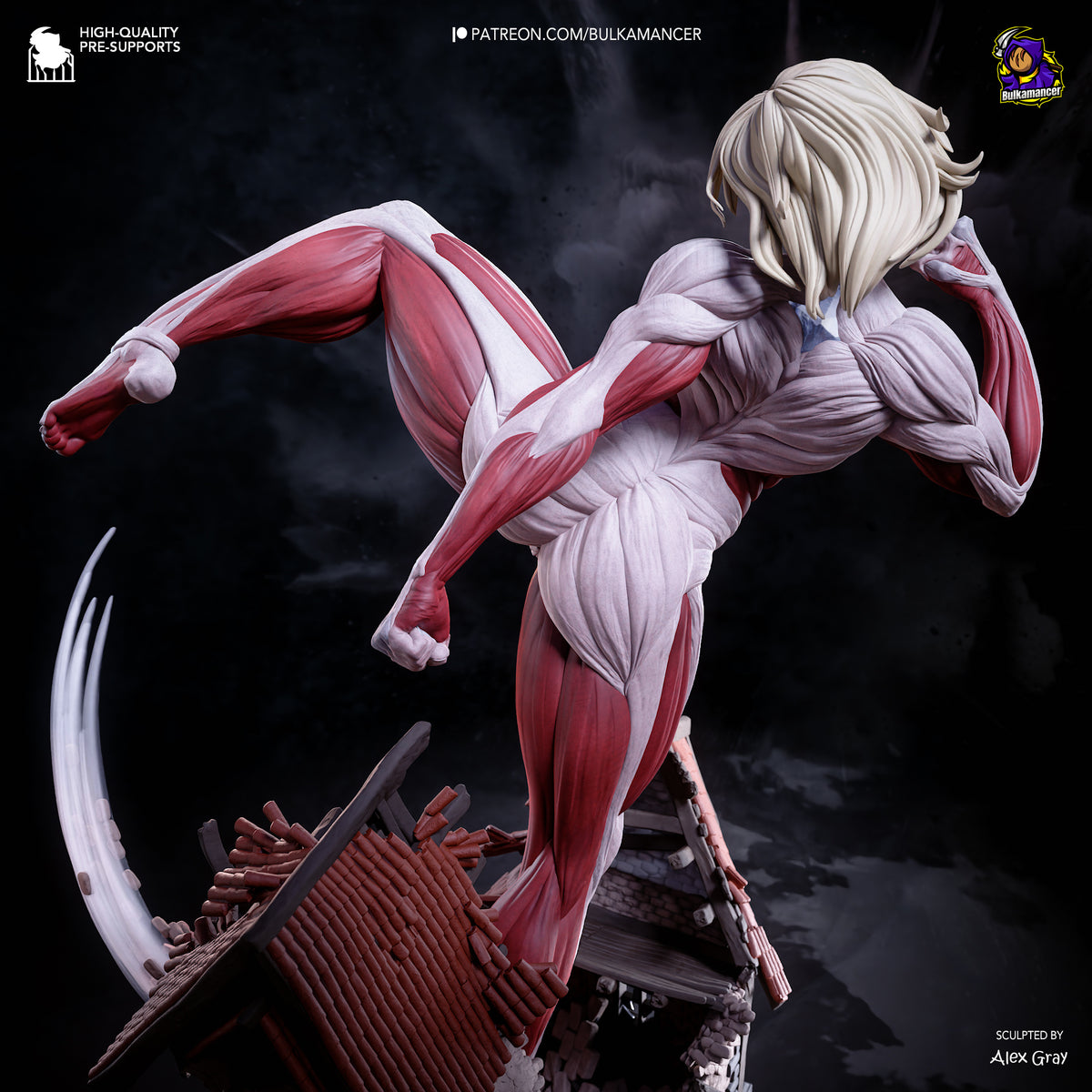 Female Titan Statue 3D-Printed Kit