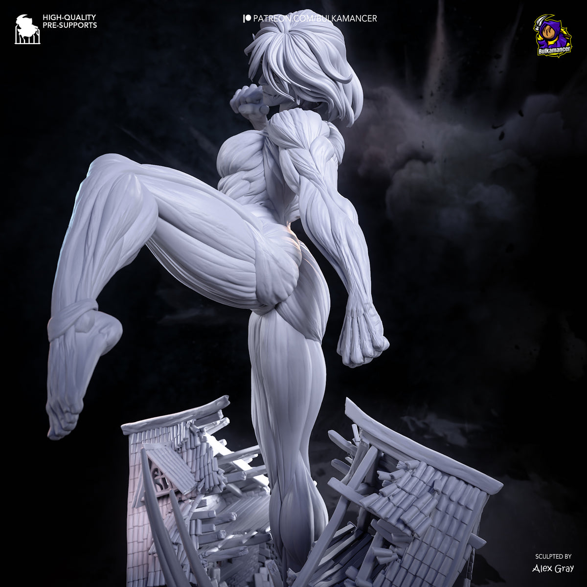 Female Titan Statue 3D-Printed Kit
