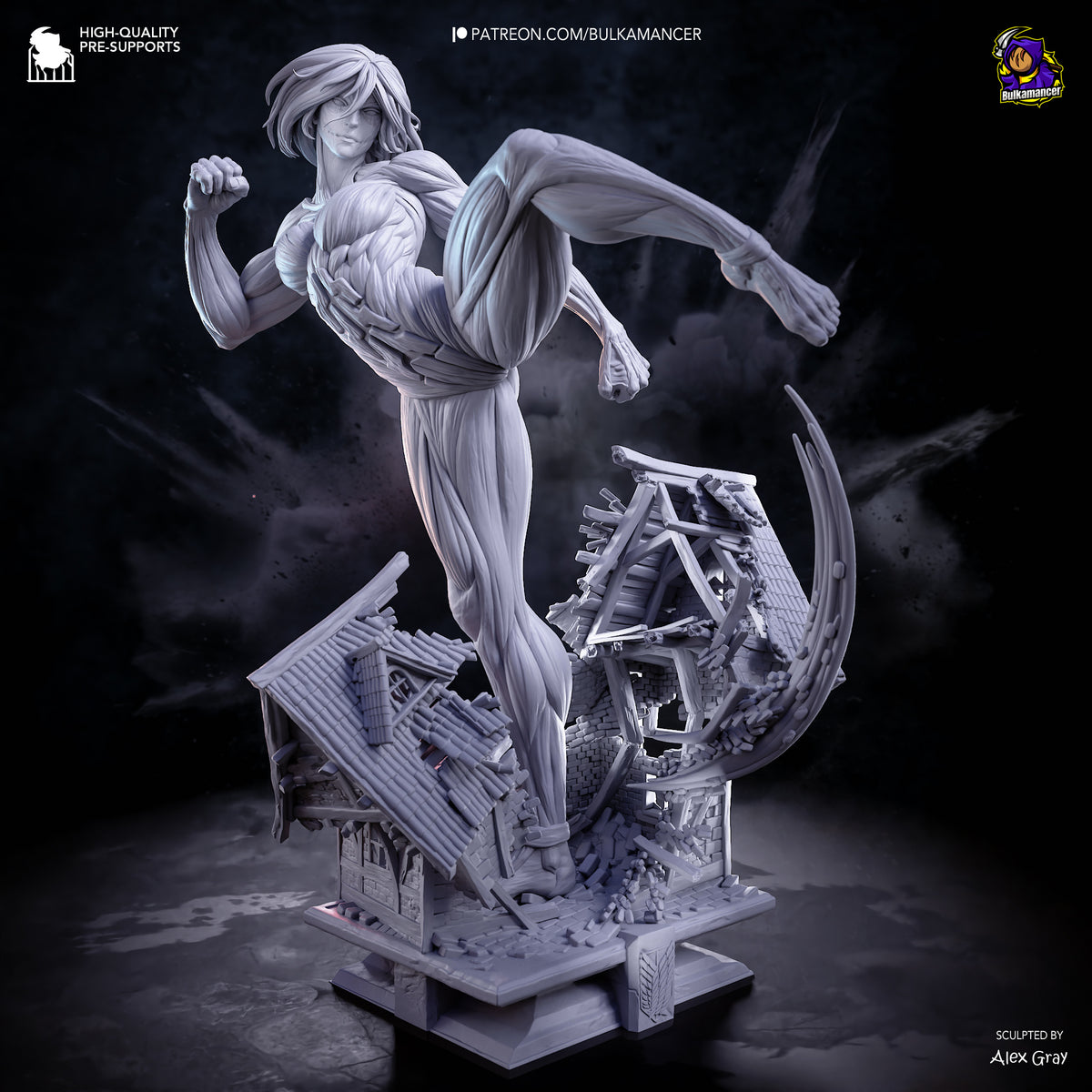 Female Titan Statue 3D-Printed Kit