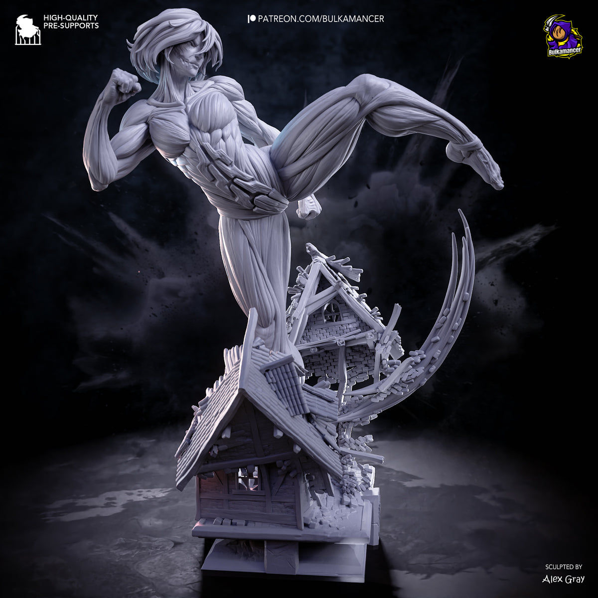 Female Titan Statue 3D-Printed Kit