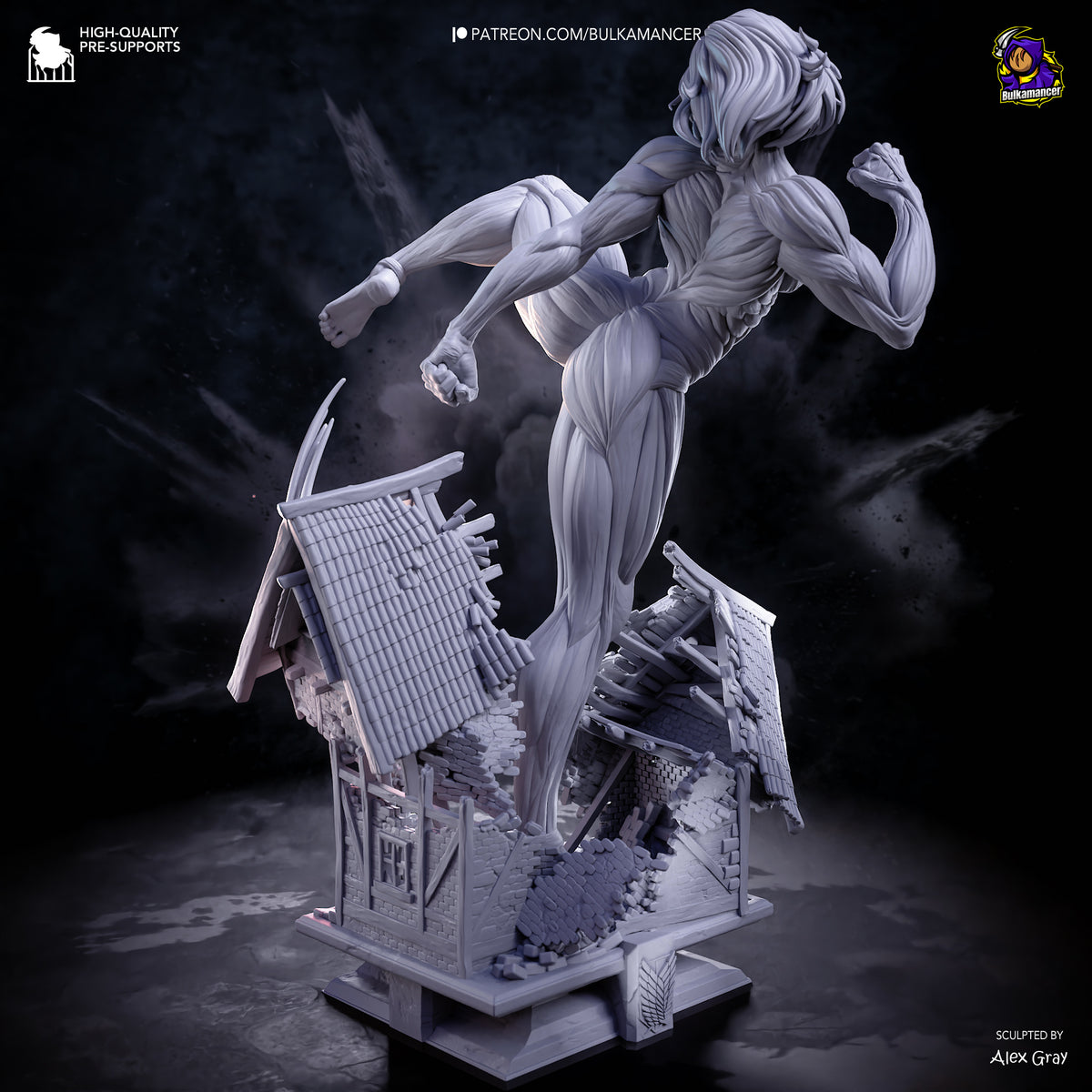 Female Titan Statue 3D-Printed Kit