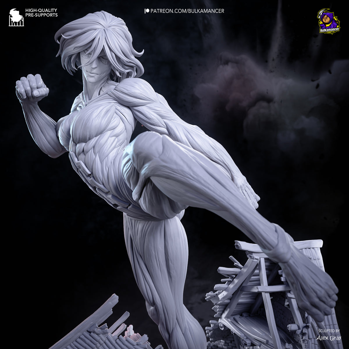 Female Titan Statue 3D-Printed Kit