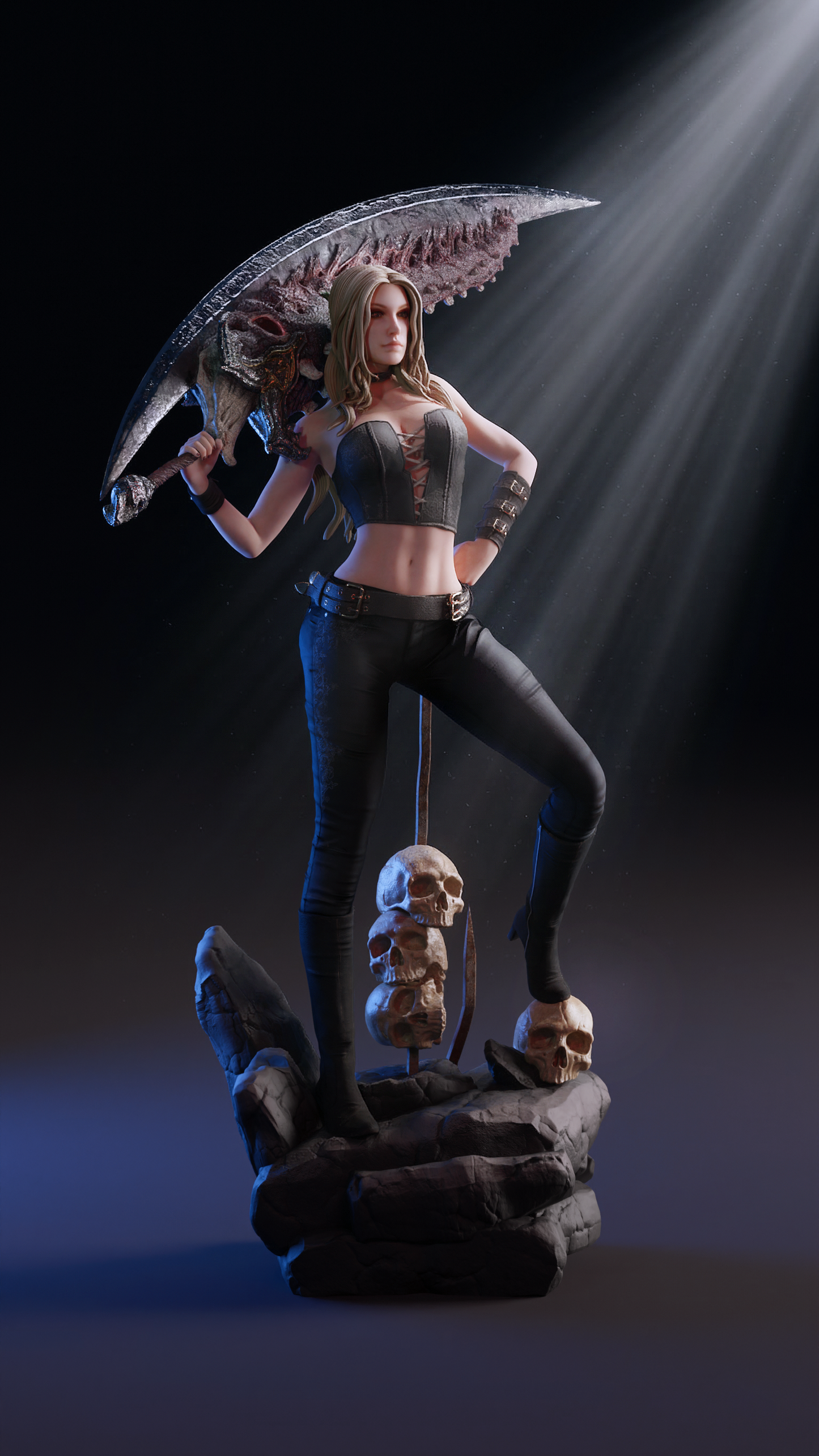 Trish DMC5 Statue 3D-Printed Kit