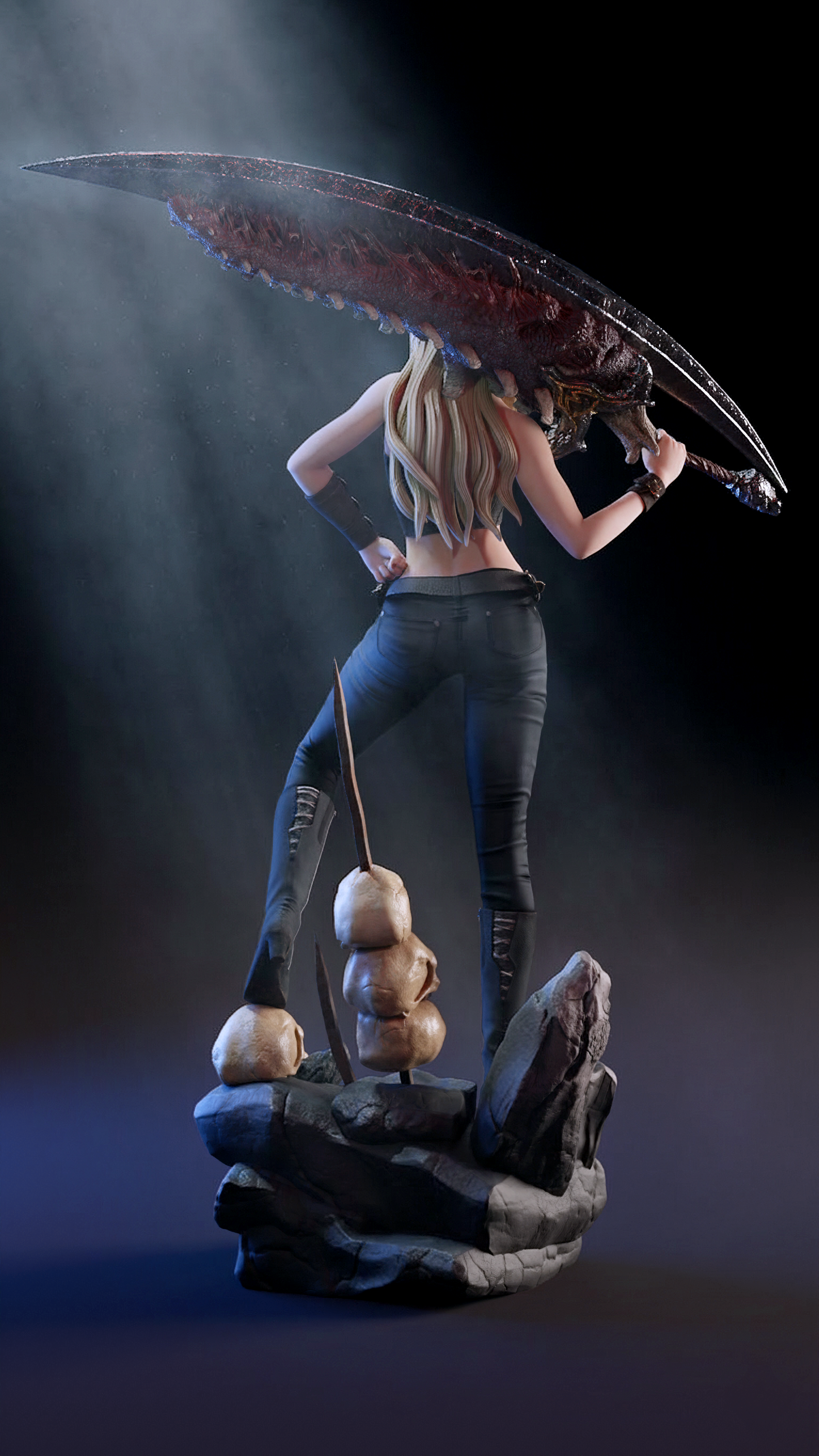 Trish DMC5 Statue 3D-Printed Kit