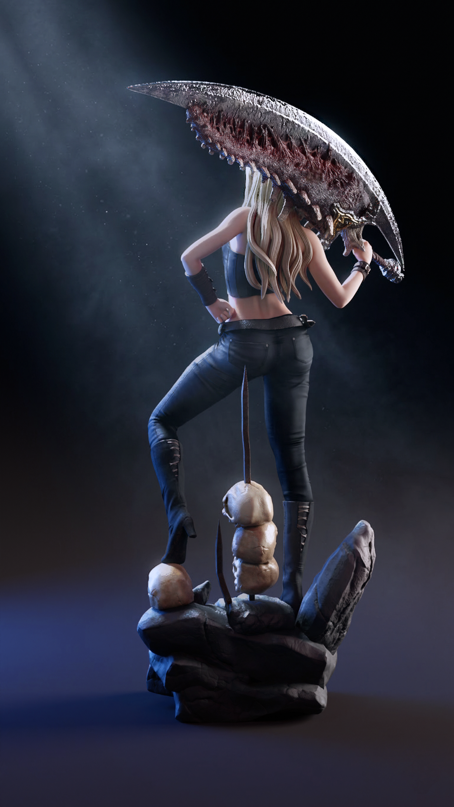 Trish DMC5 Statue 3D-Printed Kit