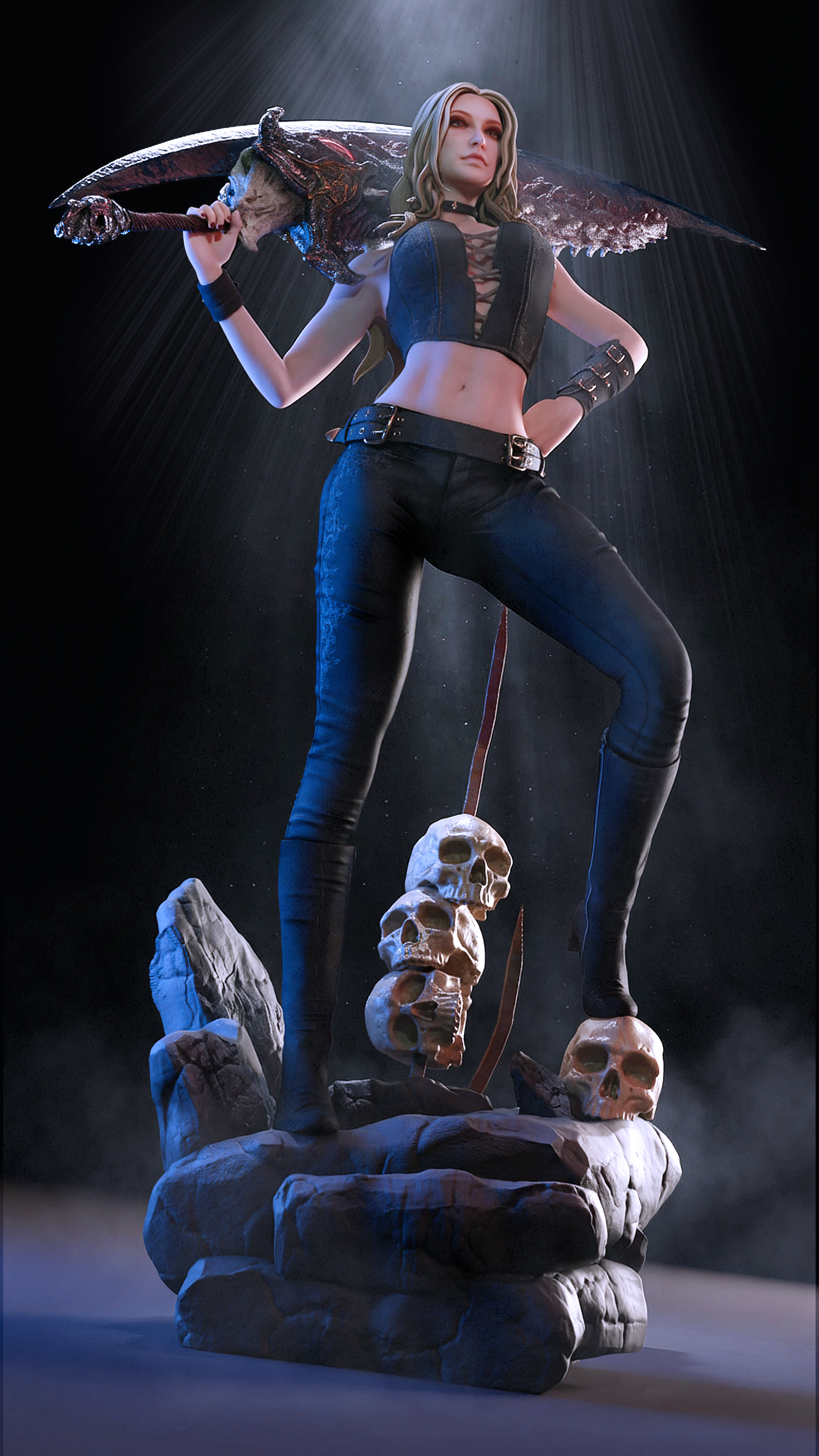 Trish DMC5 Statue 3D-Printed Kit