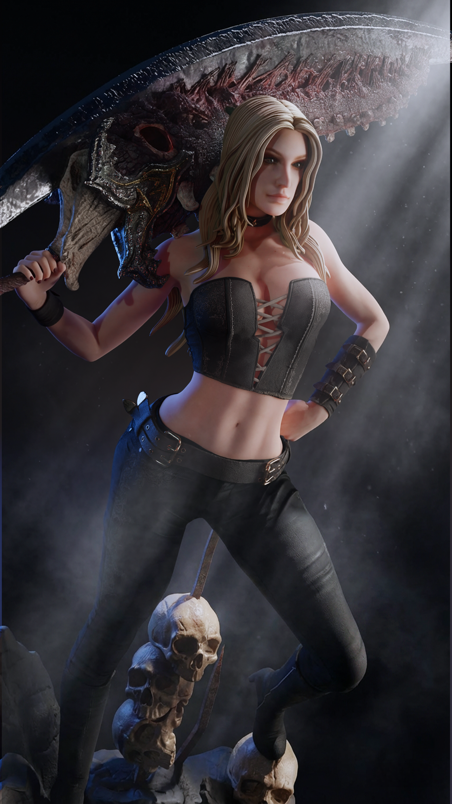 Trish DMC5 Statue 3D-Printed Kit