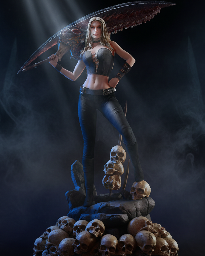 Trish DMC5 Statue 3D-Printed Kit