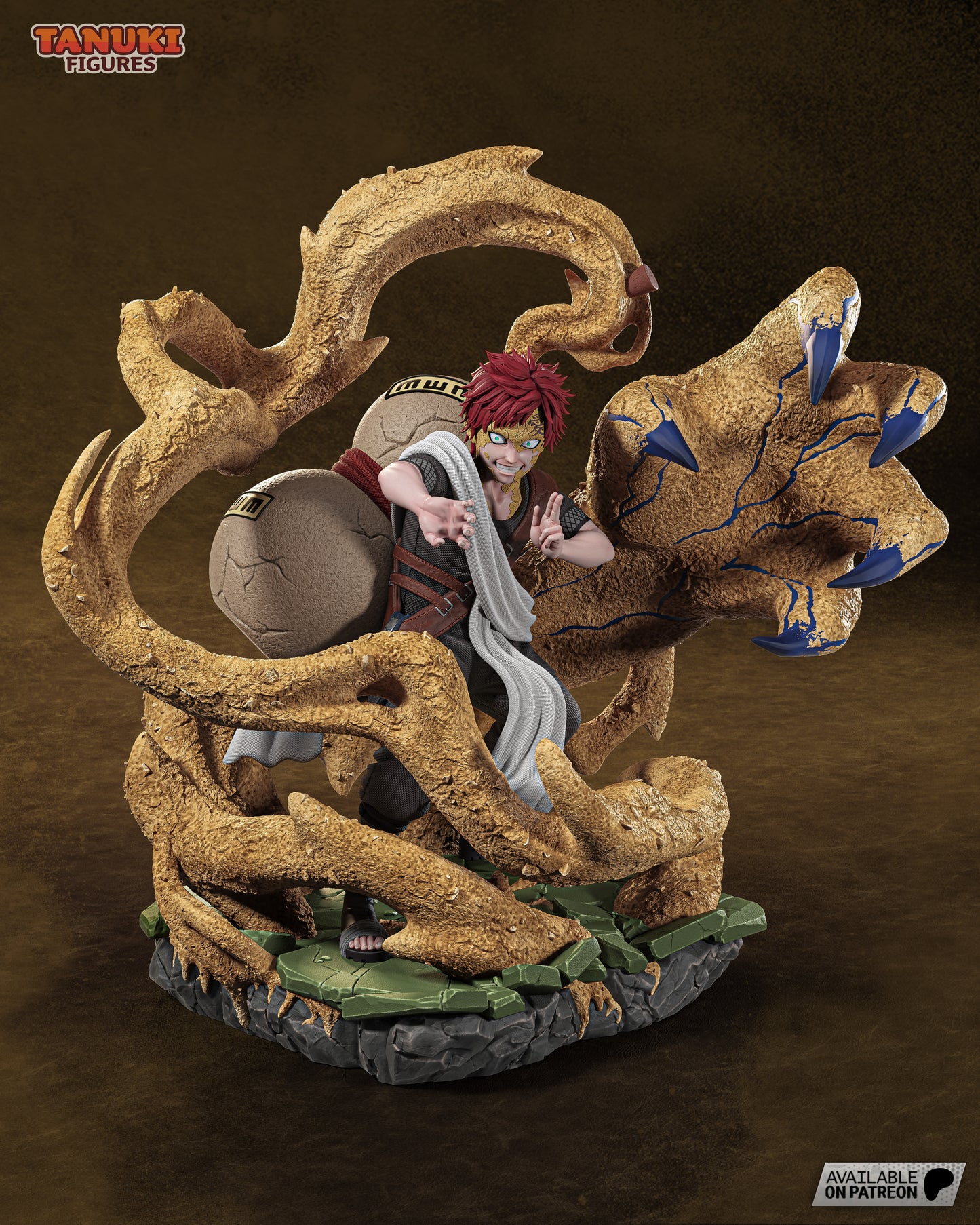 Gaara Statue 3D-Printed Kit