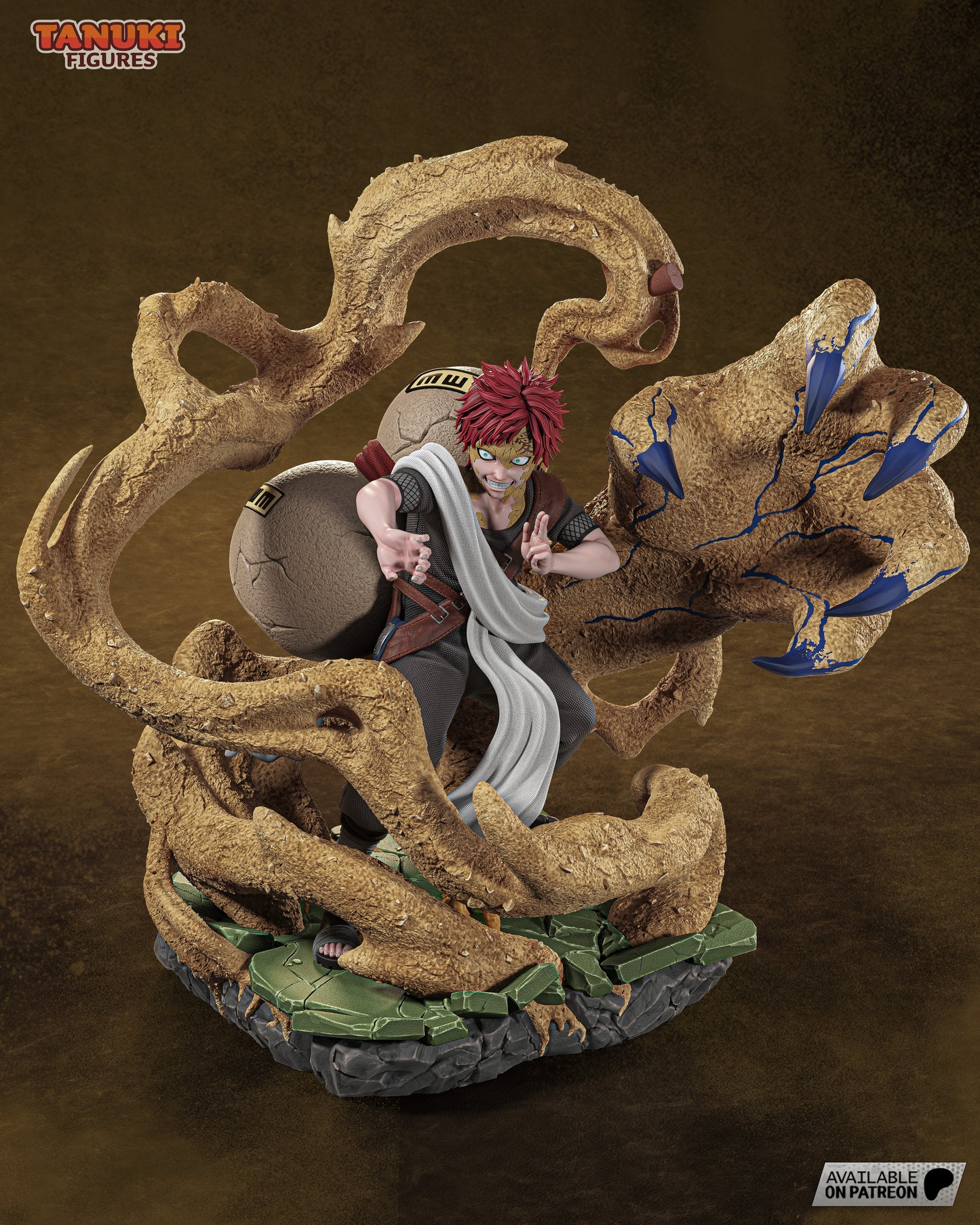 Gaara Statue 3D-Printed Kit