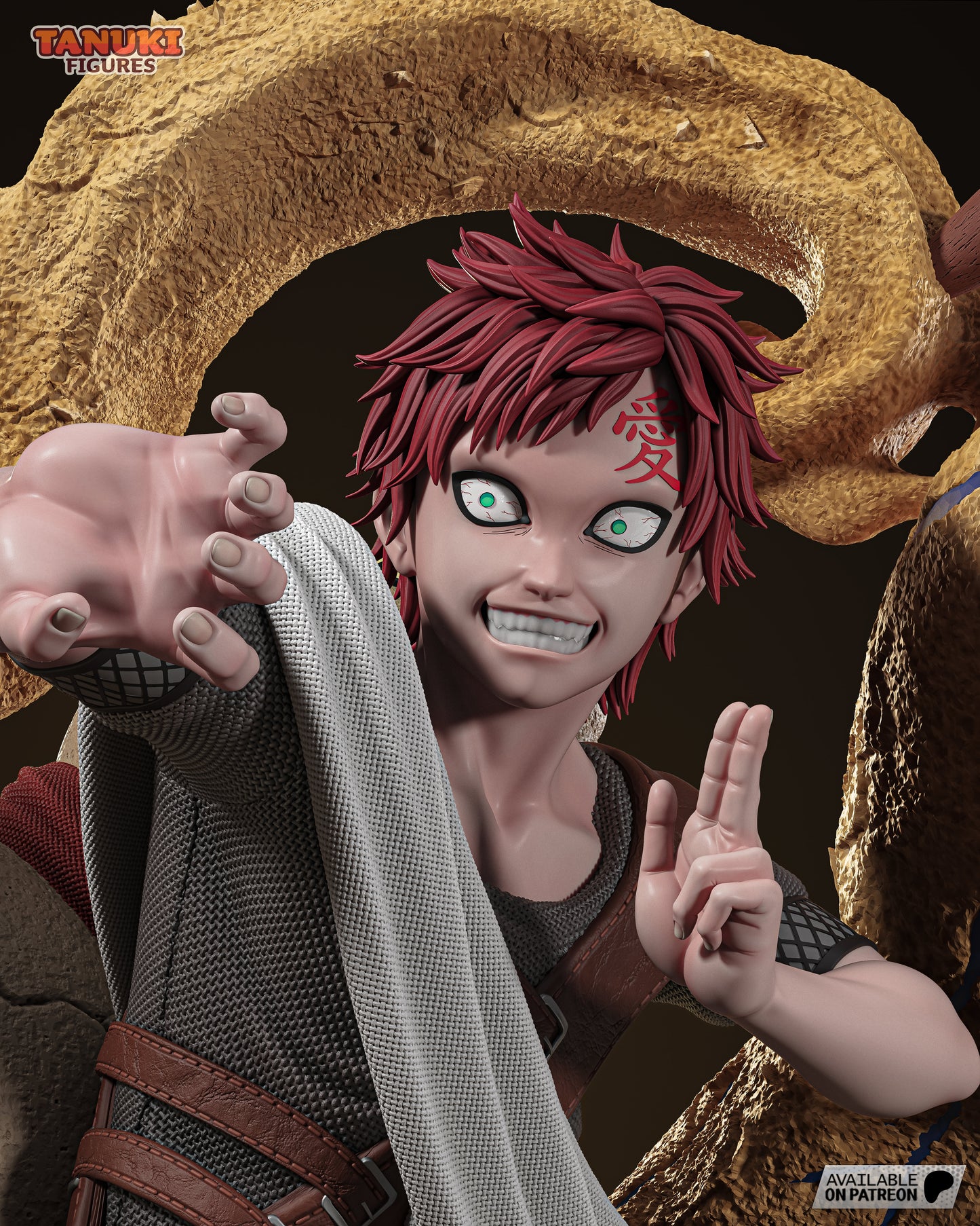 Gaara Statue 3D-Printed Kit