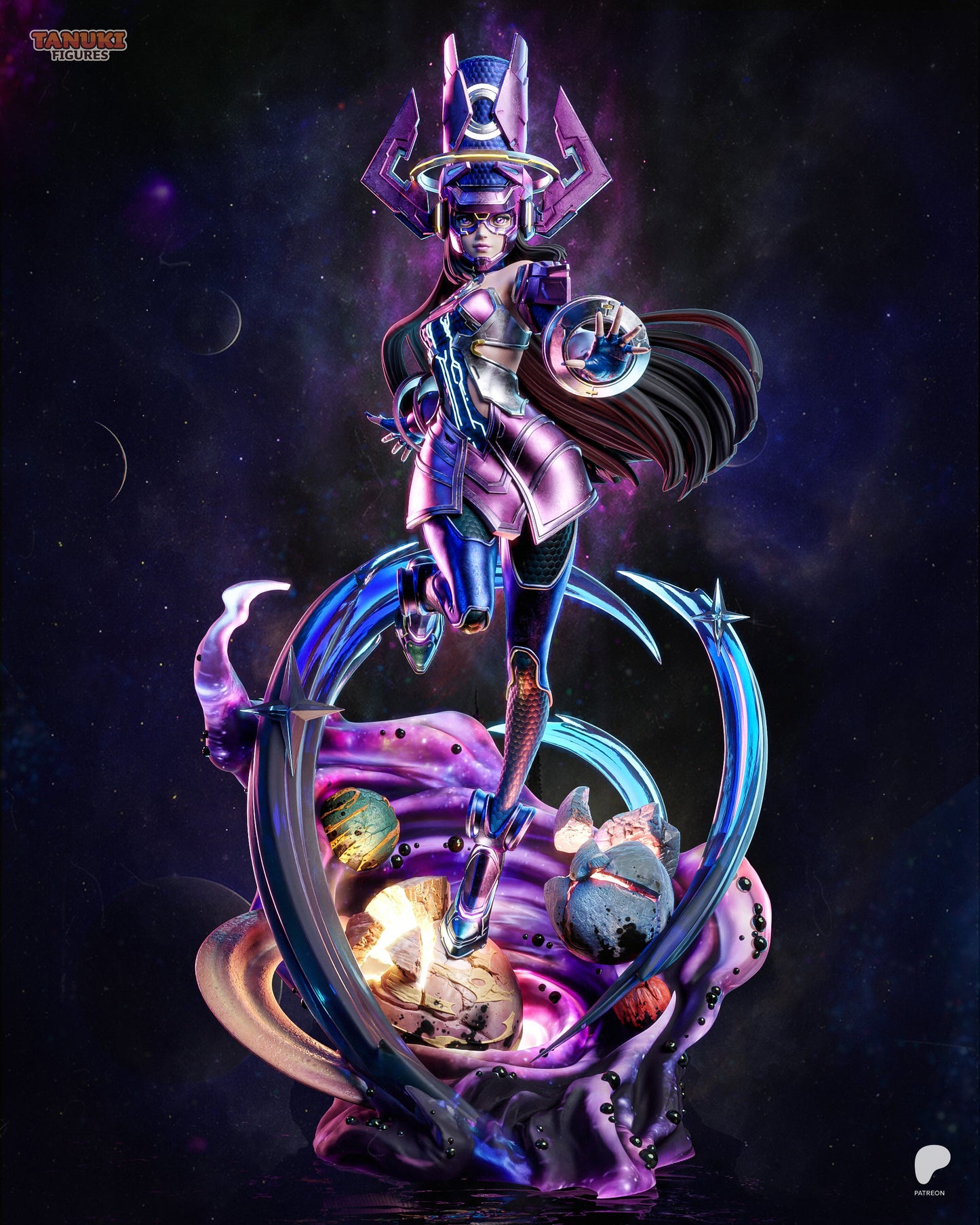 Galacta Statue 3D-Printed Kit