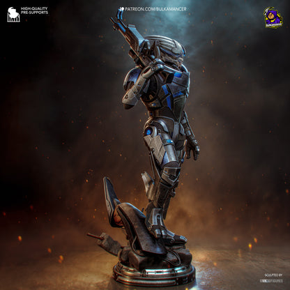 Garrus Statue 3D-Printed Kit