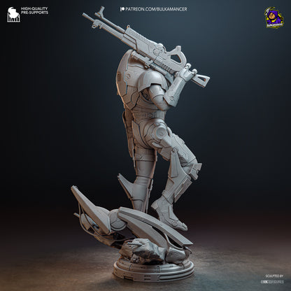 Garrus Statue 3D-Printed Kit