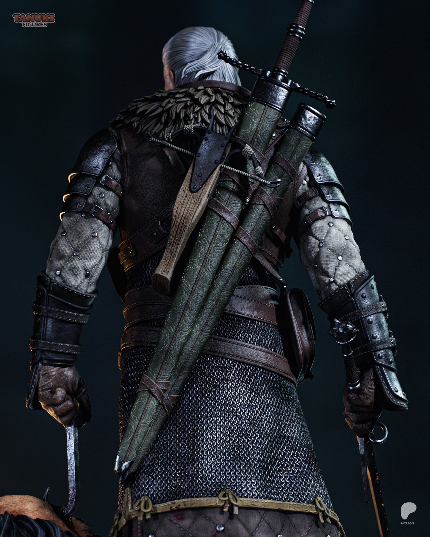 Geralt (The Witcher 3) Statue 3D-Printed Kit