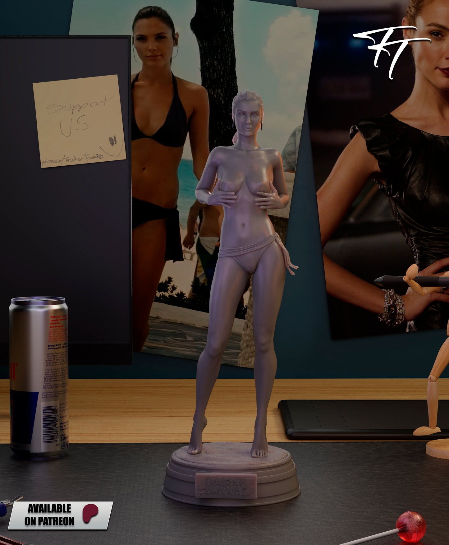 Gisele Yashar Statue 3D-Printed Kit