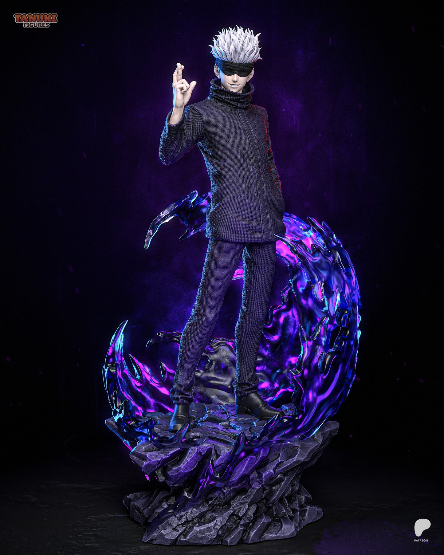 Satoru Gojo Statue 3D-Printed Kit
