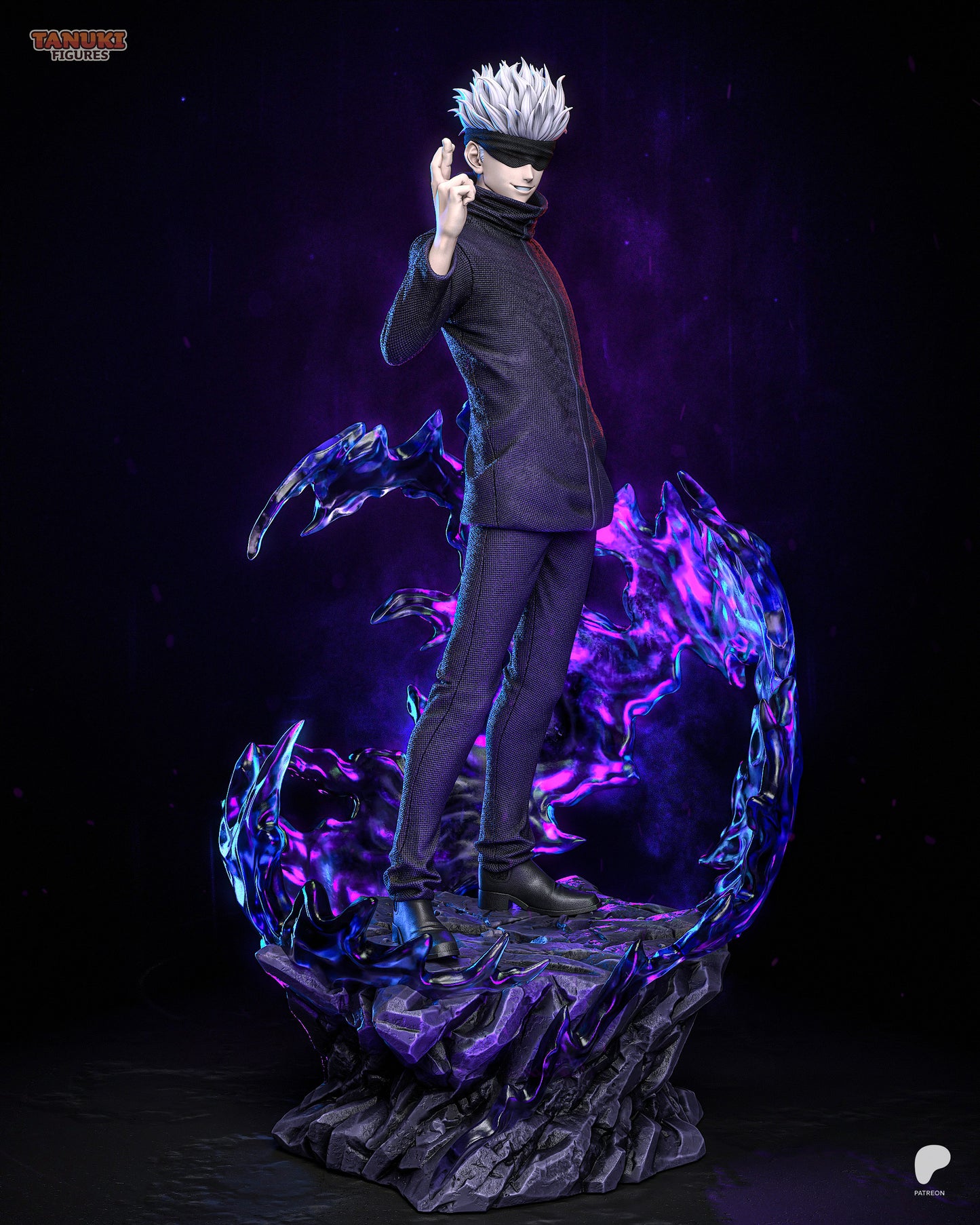 Satoru Gojo Statue 3D-Printed Kit