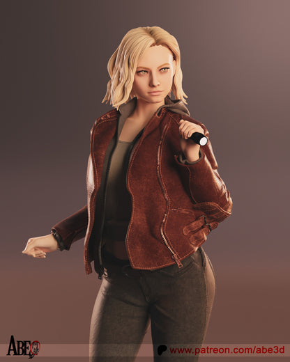 Grace Ashcroft Statue 3D-Printed Kit