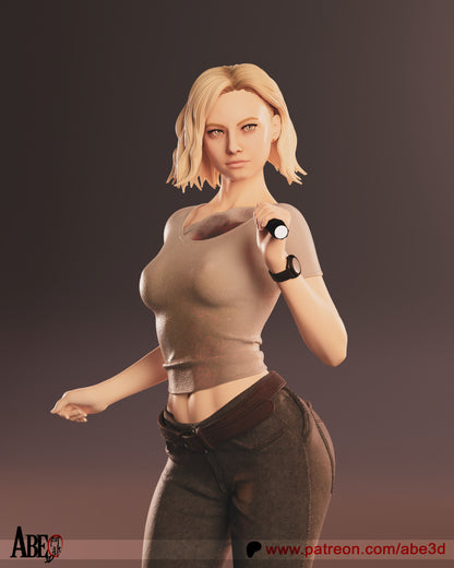 Grace Ashcroft Statue 3D-Printed Kit