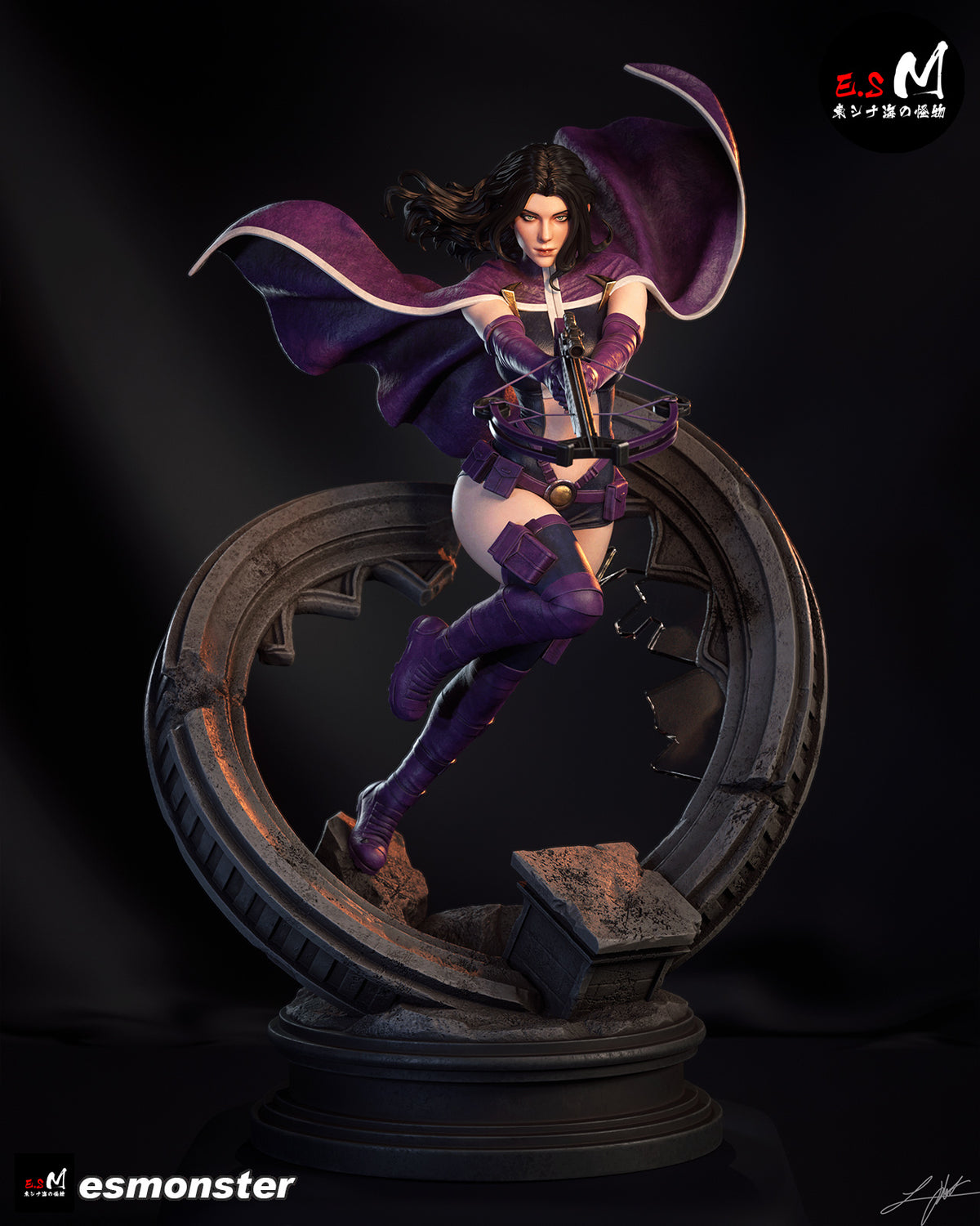 Huntress Statue 3D-Printed Kit