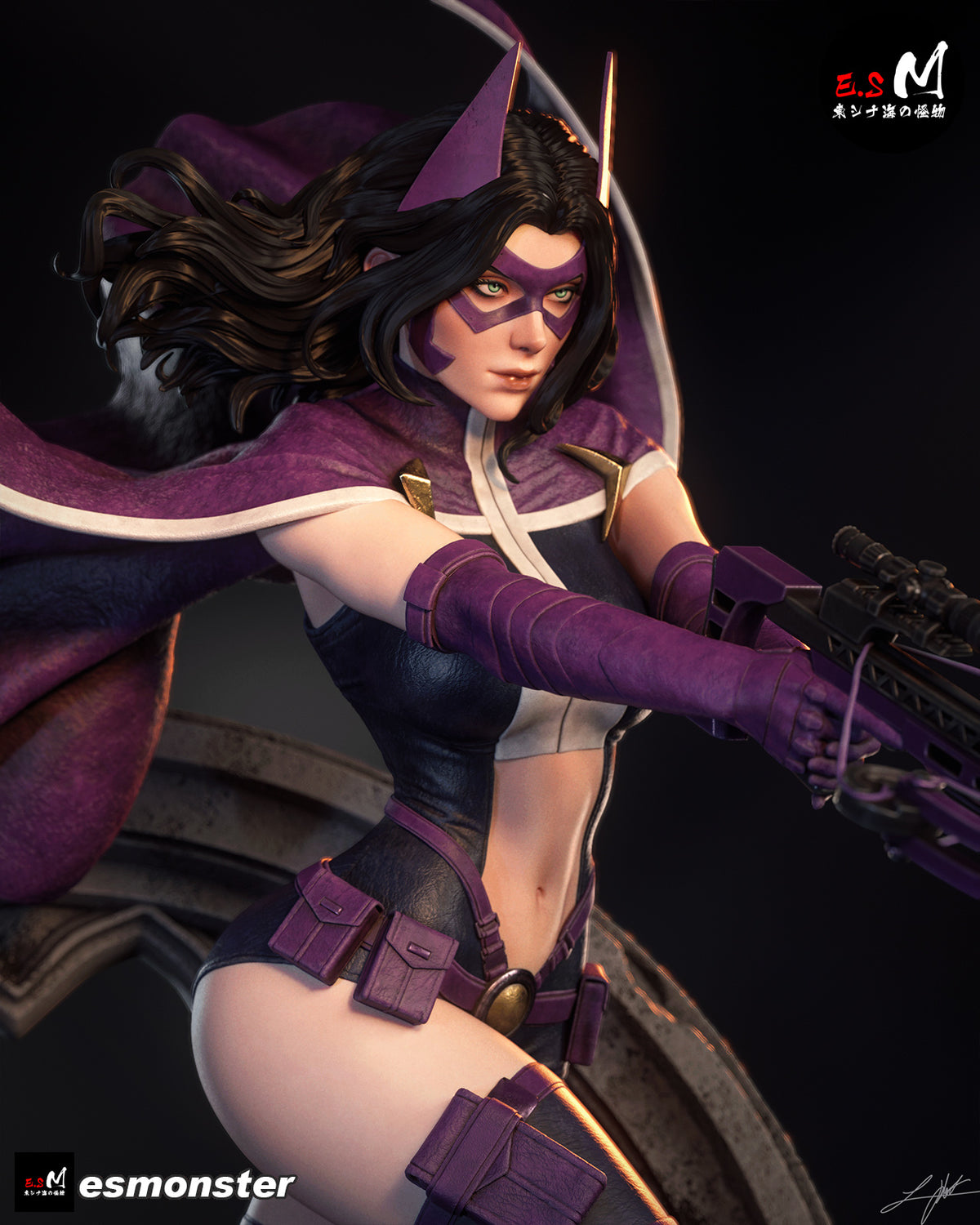 Huntress Statue 3D-Printed Kit