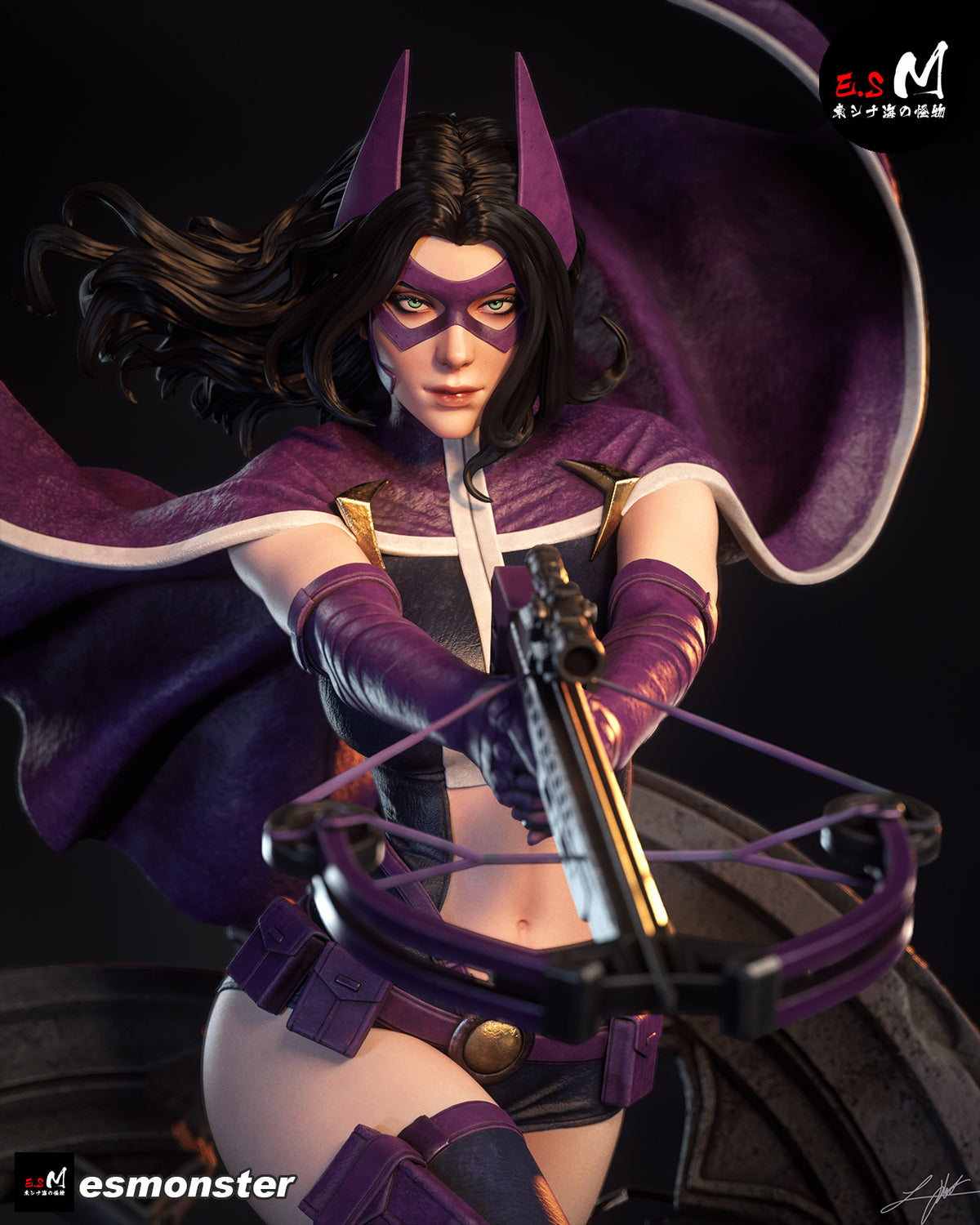 Huntress Statue 3D-Printed Kit