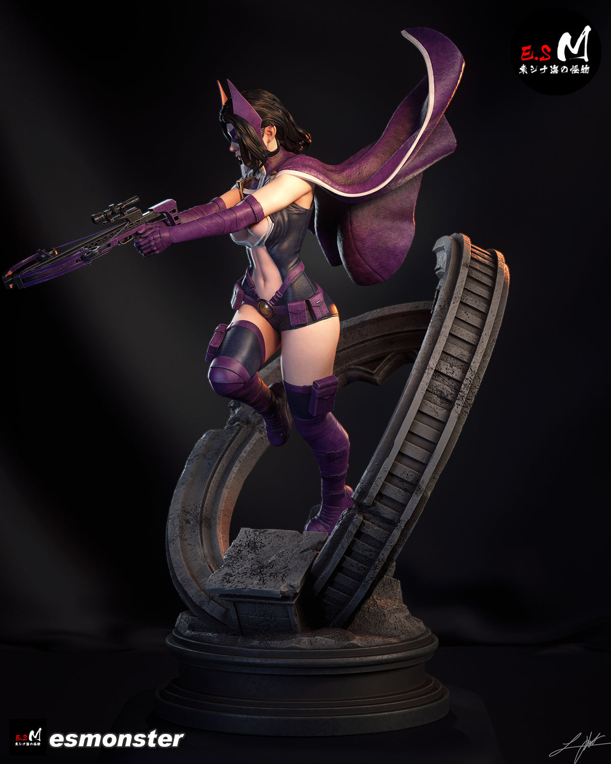 Huntress Statue 3D-Printed Kit
