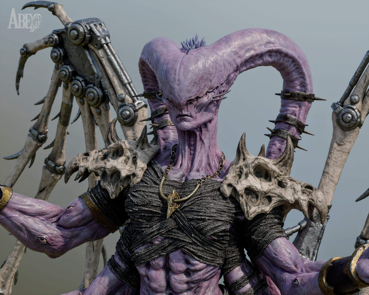 Ninefold Sorcerer Statue 3D-Printed Kit