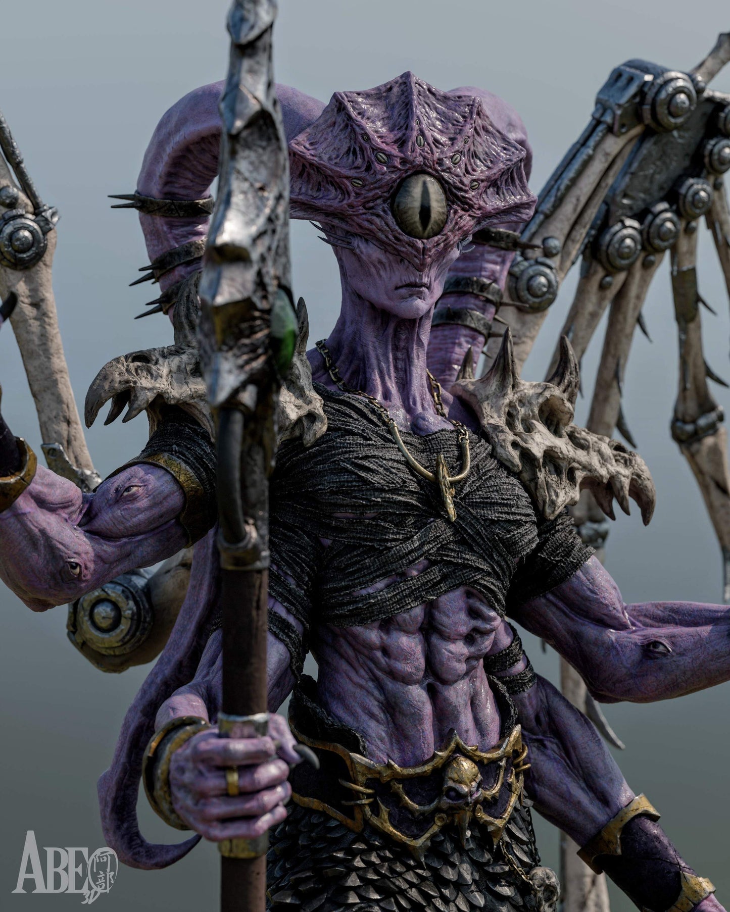Ninefold Sorcerer Statue 3D-Printed Kit