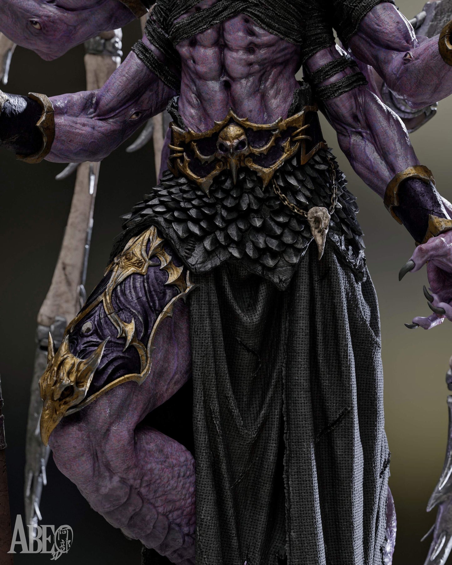 Ninefold Sorcerer Statue 3D-Printed Kit