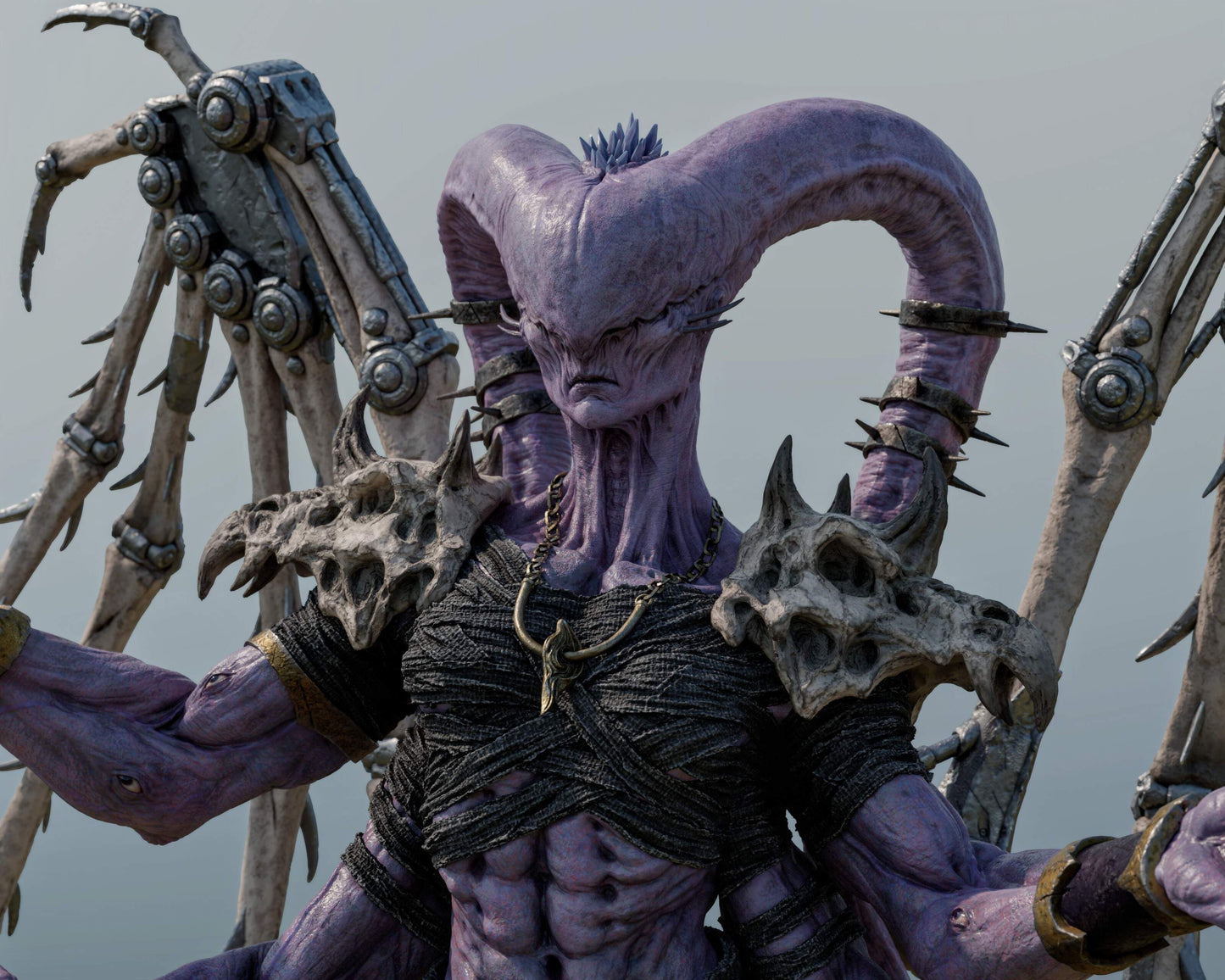 Ninefold Sorcerer Statue 3D-Printed Kit