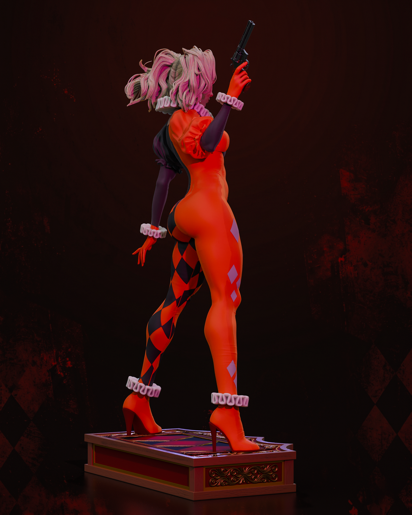 Harley Quinn Statue 3D-Printed Kit