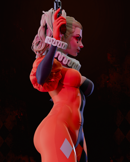 Harley Quinn Statue 3D-Printed Kit