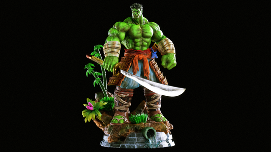 Samurai Hulk Statue 3D-Printed Kit