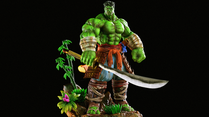 Samurai Hulk Statue 3D-Printed Kit