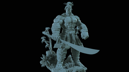 Samurai Hulk Statue 3D-Printed Kit