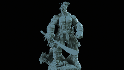 Samurai Hulk Statue 3D-Printed Kit