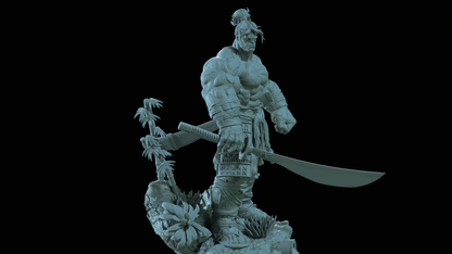 Samurai Hulk Statue 3D-Printed Kit