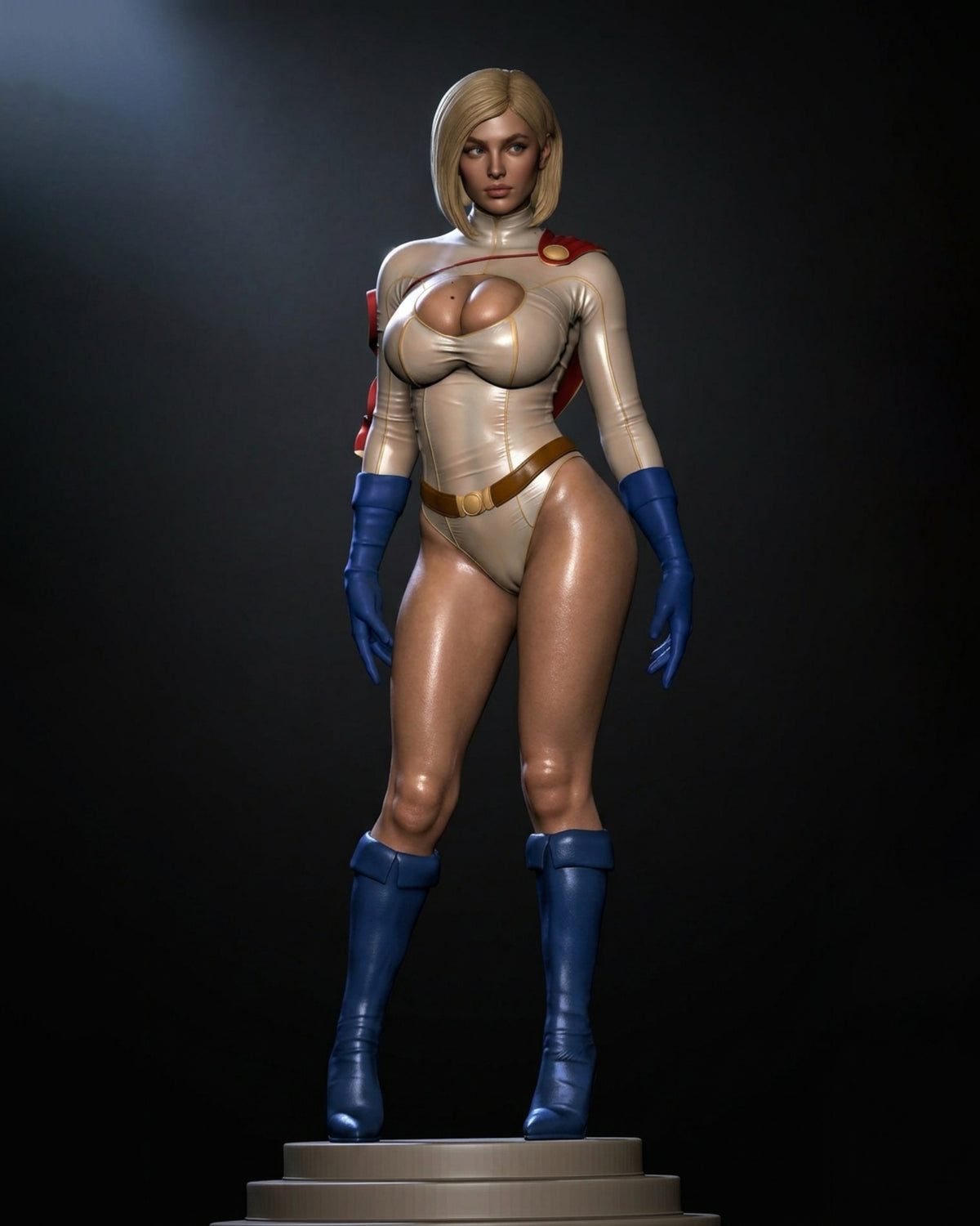 Power Girl Statue 3D-Printed Kit