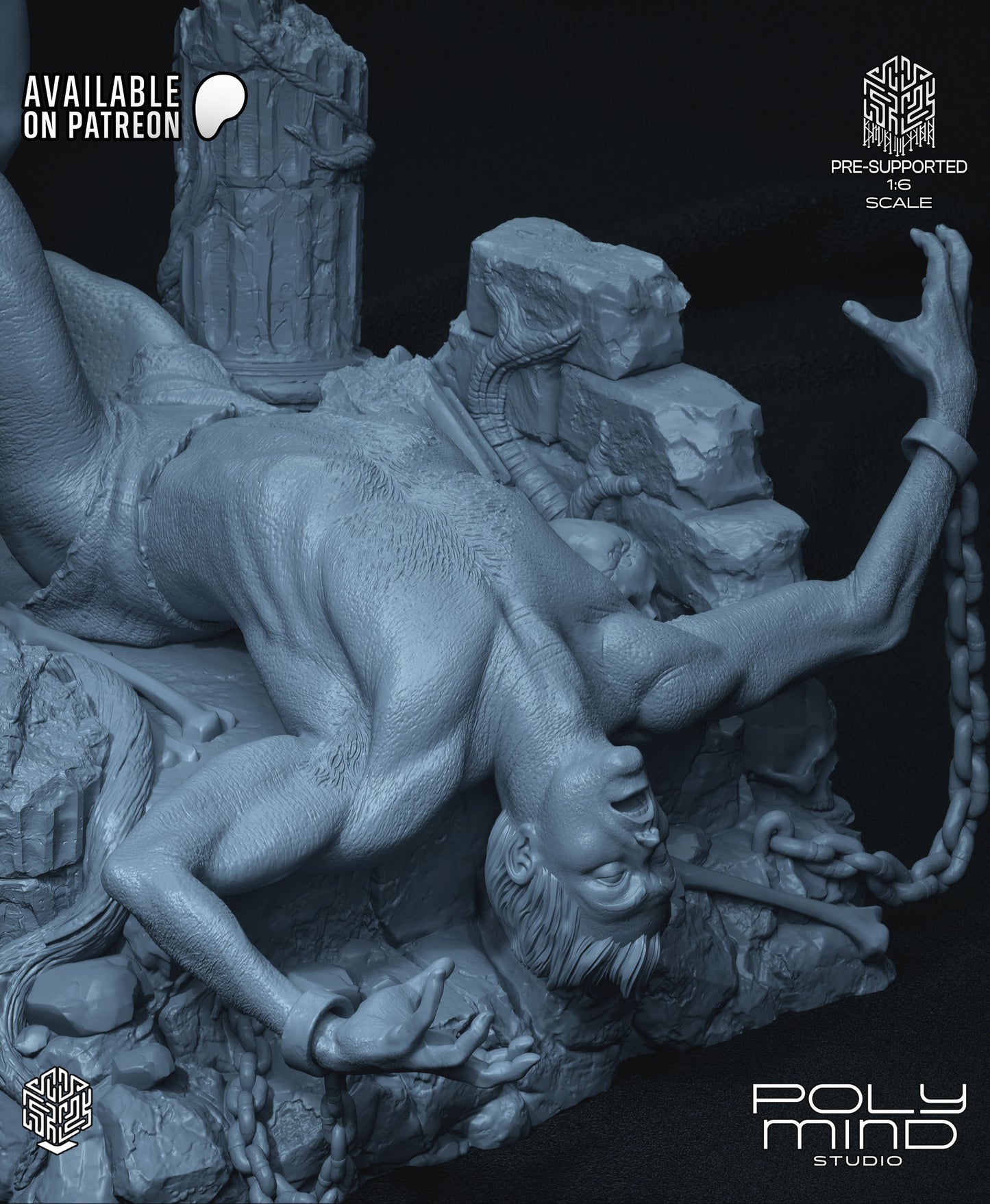 Sorceress Queen Statue 3D-Printed Kit