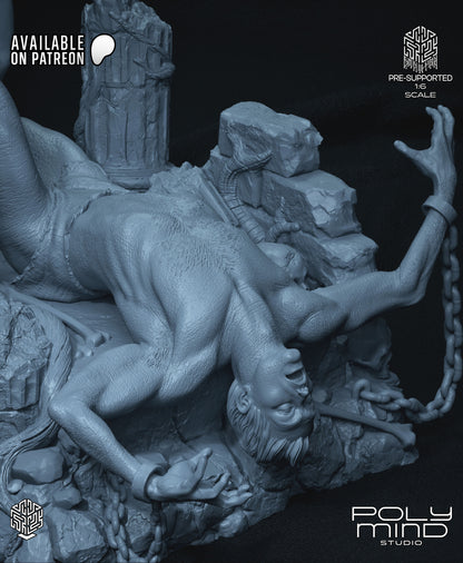 Sorceress Queen Statue 3D-Printed Kit